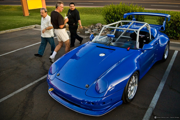 Hardcore Porsches on the streets at Scottsdale Pavilions